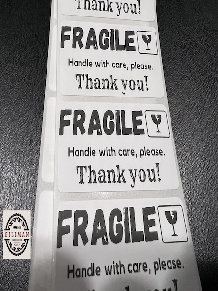 FRAGILE Handle With Care, Please Thank you! 2x1