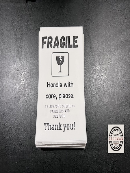 FRAGILE Handle With Care Please 4x6